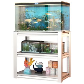 20-30 Gallon Fish Tank Stand - Metal Aquarium Stand, 34 "W x 18 "D x 31"H Adjustable Heavy Duty Reptile Tank Stand