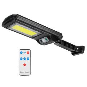1Pc 450W 300W 200W Solar Powered Motion Sensor Wall Lights Outdoor IP65 Waterproof 3 Modes With Remote Control For Street Front Door Deck (Option: 200W)