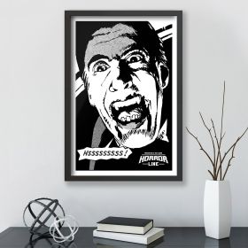 horror line dracula sssss poster wall art (Type: Poster, size: Portrait 12 x 18 inches)